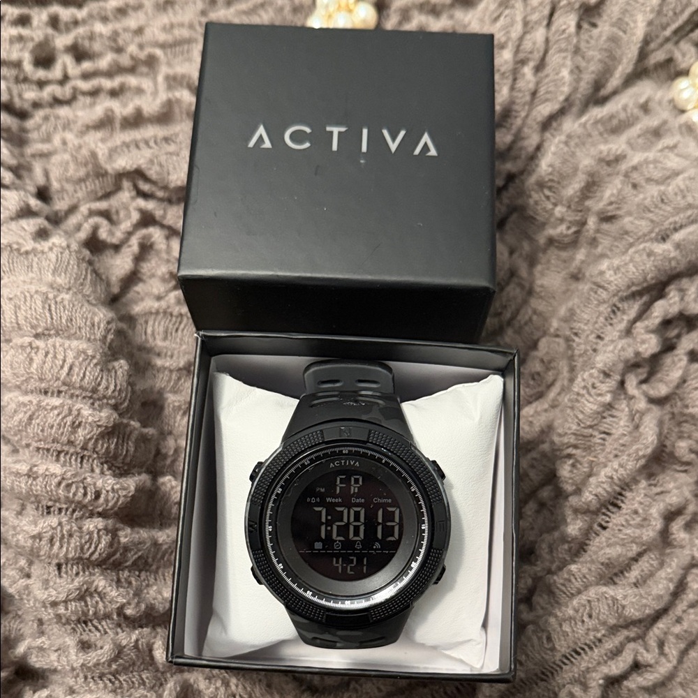 Ativa Black Camo Sports Watch